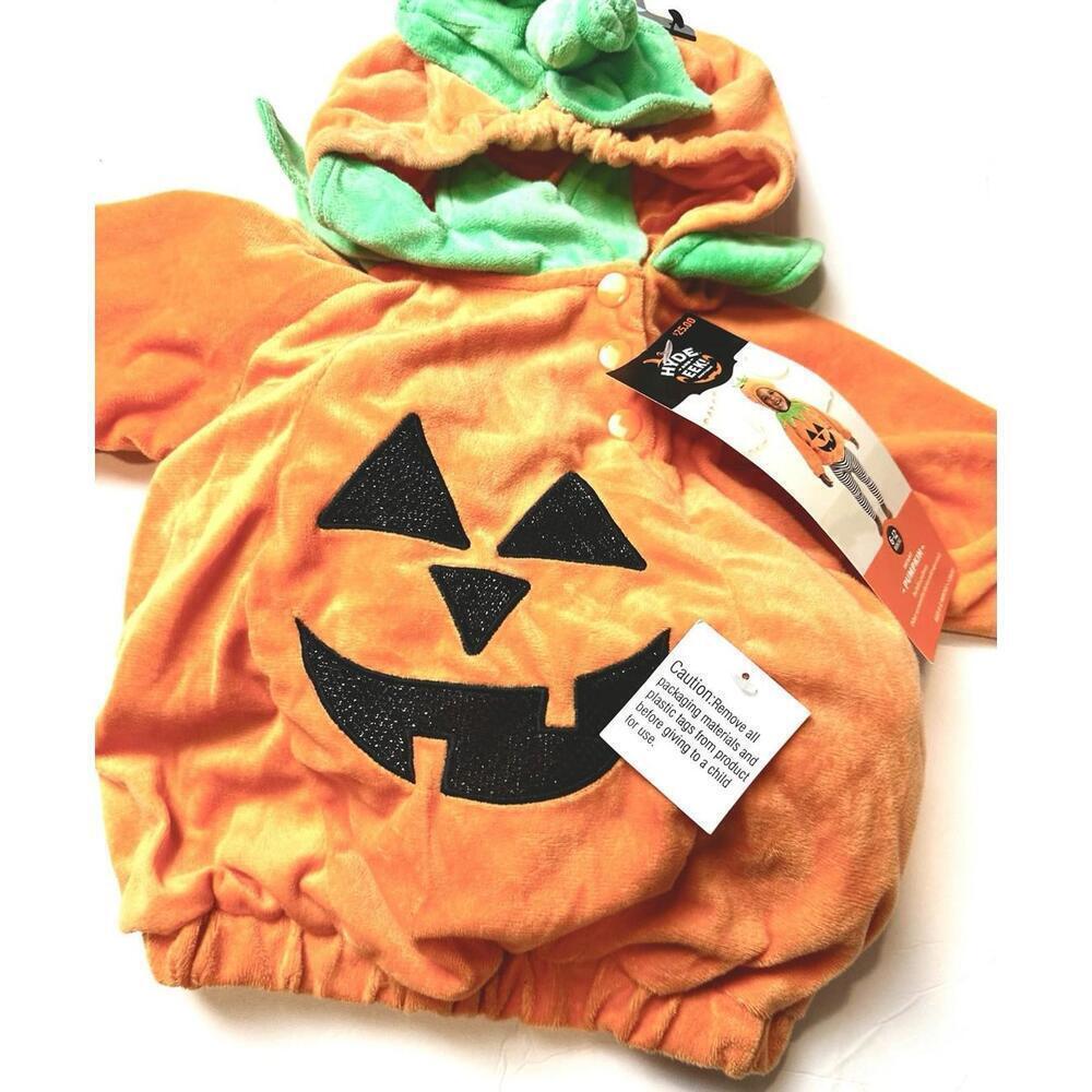 Hyde and Eek! Boutique Orange Infant Pumpkin, 6-12 Months - Halloween Costume - Picture 6 of 6